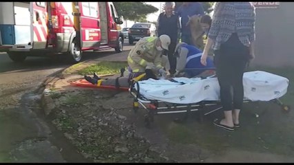 Idosa fica ferida após queda no Cancelli