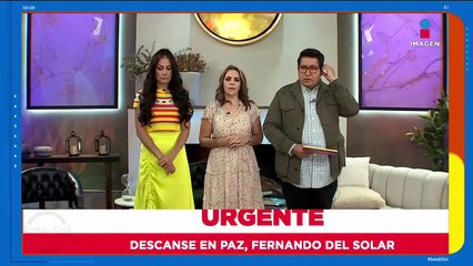 ÚLTIMO MINUTO: Fallece Fernando del Solar