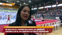 Se realiza el torneo nacional de gimnasia aeróbica en el polideportivo Finito Gehrmann