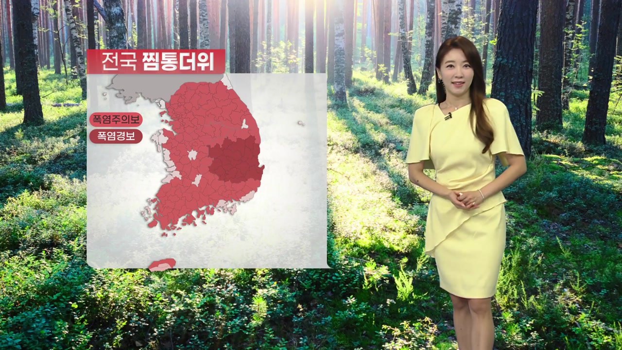 [날씨] 전국 폭염특보 속 찜통더위...오후부터 강한 소나기 / YTN