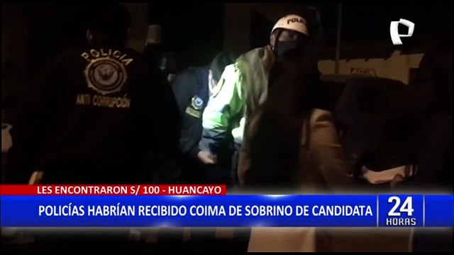 Huancayo: Capturan a policías por presuntamente recibir coima de sobrino de candidata a la alcaldía