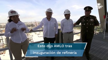AMLO: “Ya estamos aquí en la refinería de Dos Bocas. Es un sueño convertido en realidad"
