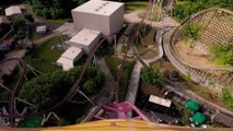 Diamondback Roller Coaster (Kings Island Amusement Park - Mason, Ohio) - Front Row Roller Coaster POV Video