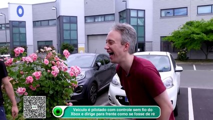 Veículo com design invertido é pilotado com controle sem fio do Xbox