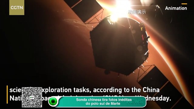 Sonda chinesa tira fotos inéditas do polo sul de Marte