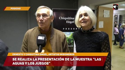 Se realiza la presentación de la muestra "Las aguas y los juegos"