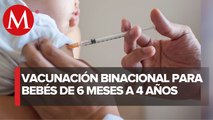 Continúan con la vacunación binacional en Tamaulipas