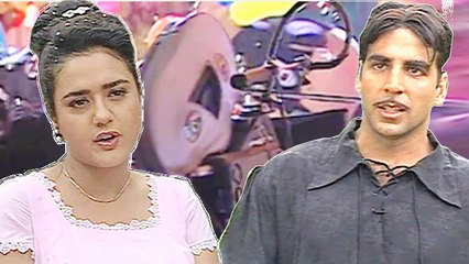 Akshay Kumar, Preity Zinta, Ashutosh Rana On The Sets Of Mahesh Bhatt's 'Sangharsh'