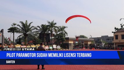 Flight to 76 Bhayangkara Paramotor Polda Banten