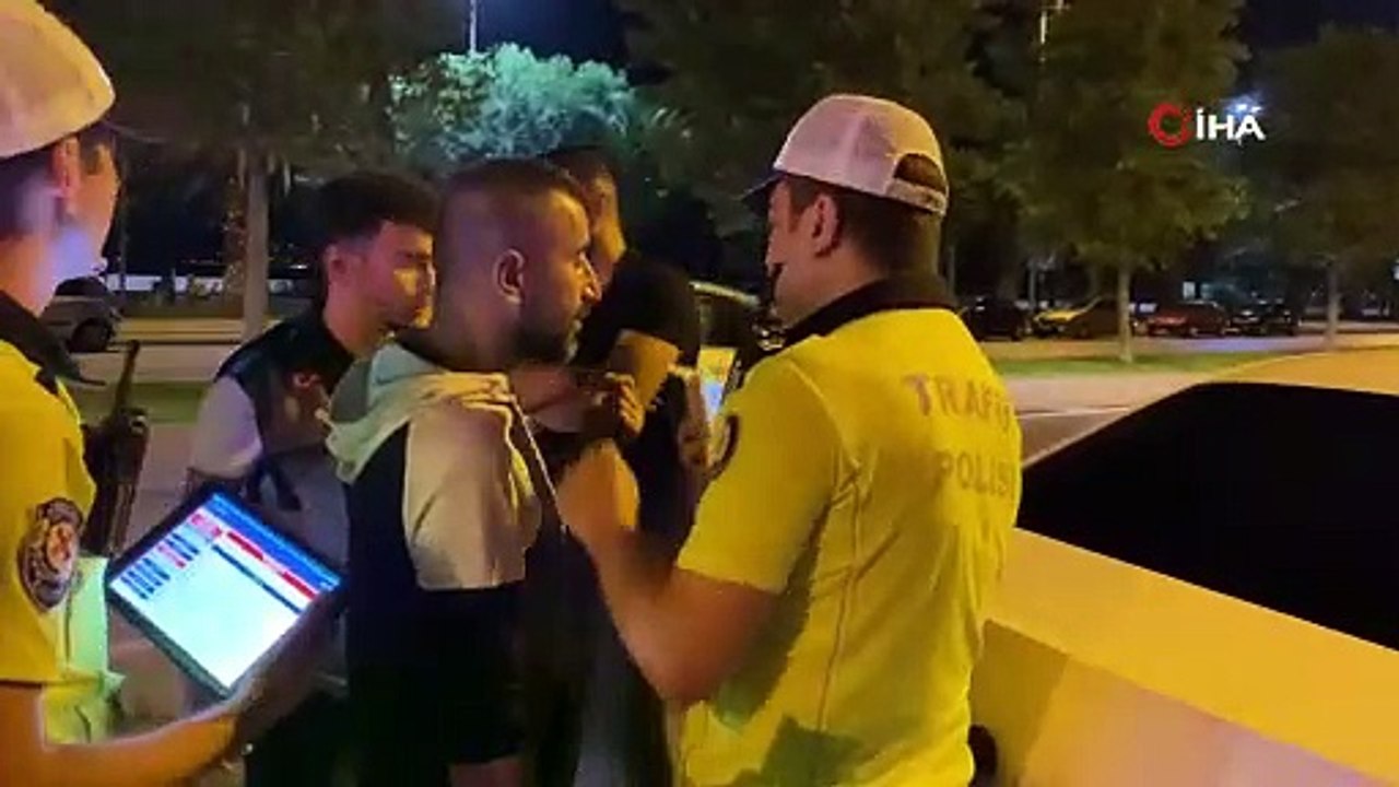 Kartal'da denetiminde ilginç görüntüler