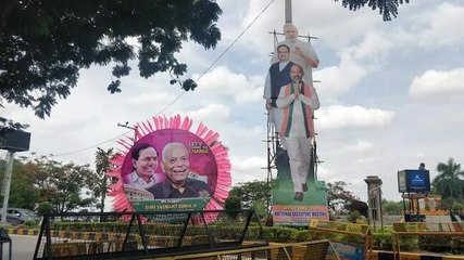 Poster war erupts between TRS, BJP in Hyderabad