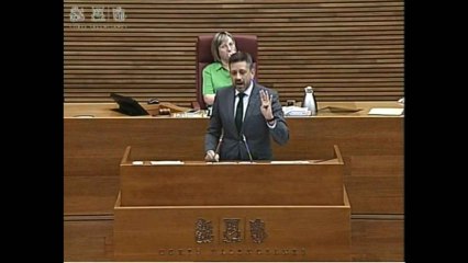 Intervención parlamentaria de José Juan Zaplana sobre privatización de la Sanidad valenciana