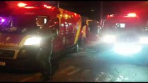 Forte colisão entre dois carros deixa  quatro pessoas feridas no Bairro São Cristóvão