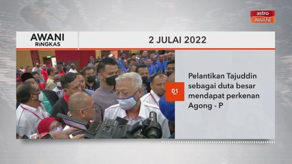 Télécharger la video: AWANI Ringkas: Pelantikan Tajuddin sebagai duta besar mendapat perkenan Agong - PM