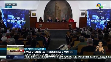 Pdte. Alberto Fernández  participó en el acto por el 48 aniversario de la muerte de Juan Domingo Perón