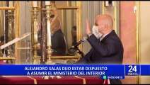 Alejandro Salas sobre ser ministro del Interior: “Estoy dispuesto a trabajar por el país”