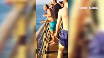 Katil köpek balığı! Denize giren kadını parçalayarak öldürdü! Dehşet kamerada