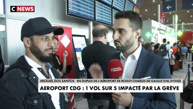 1 vol sur 5 touché par la grève à l'aéroport Roissy-Charles de Gaulle (Val d'Oise)