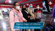 Regresan vuelos comerciales a la terminal de Toluca