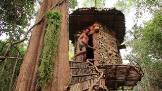 Building The Greatness Jungle Leaf House - 1