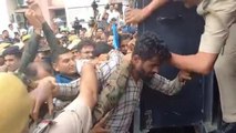 Udaipur murder accused attacked by angry crowd outside NIA court in Jaipur