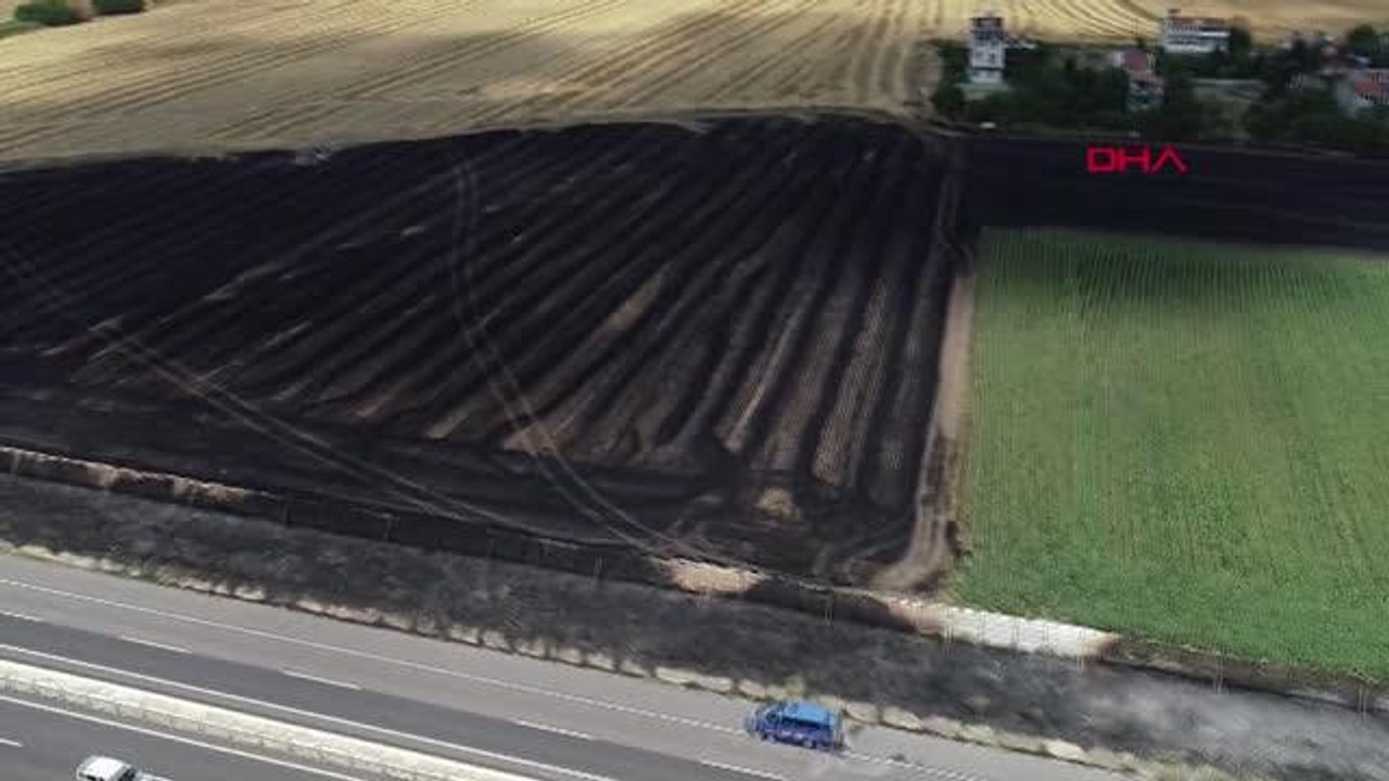 Son dakika haber | TEKİRDAĞ'DA ÇIKAN YANGINDA 50 DÖNÜMLÜK ALAN KÜL OLDU