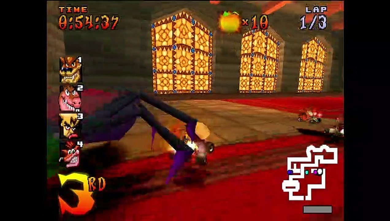 [PS1] Crash Team Racing Gameplay - Cortex Castle