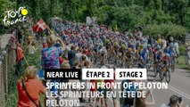 Les sprinteurs en tête du peloton / Sprinters in front of peloton - Étape 2 / Stage 2 #TDF2022