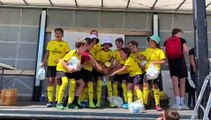 Les U13 fêtent la victoire au tournoi de Louvigné de Bas