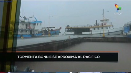 teleSUR Noticias 11:30 02-07: En Nicaragua la tormenta Bonnie se aproxima al Pacífico