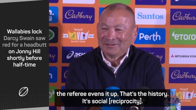 Jones suggests referee 'evened up' England defeat to Australia