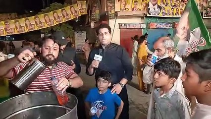 Lahore Ke Naujawan Ne Maryam Nawaz Ke Name Par Jalse Se Pehle Sharbat Ki Sabeel Laga Di