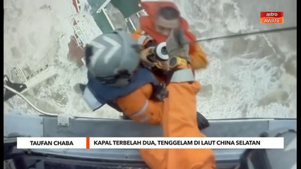Taufan Chaba | Kapal terbelah dua, tenggelam di Laut China Selatan