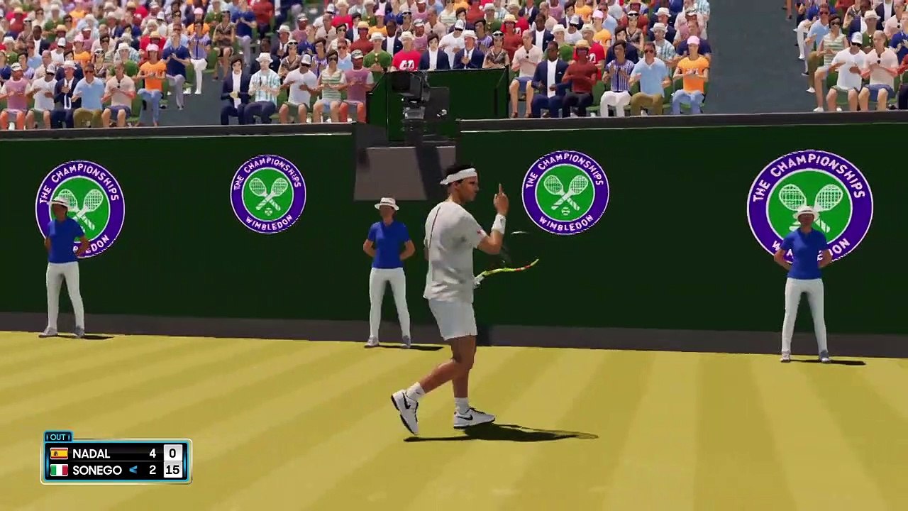 WIMBLEDON 2022. RAFAEL NADAL VS L SONEGO. AO TENNIS 2 GAMEPLAY