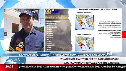 Ο συντονιστής του Πυροσβεστικού σώματος Στερεάς & Θεσσαλίας, Δ. Καρασαββίδης στα Αναλυτικά Γεγονότα του Star