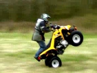 warseb en wheeling sur un quad