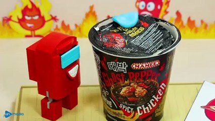 Lego AMONG US 애니메이션 - 스톱모션 요리 & Lego ASMR