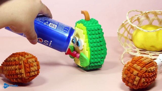 LEGO FAST FOOD MUKBANG 버거 먹다, 프라이드 치킨 KFC - 스톱모션 요리 & Lego ASMR