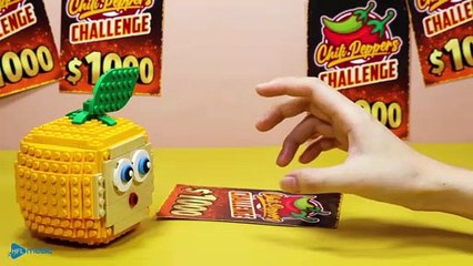 LEGO Spicy Foods Mukbang  매운 매운 패스트 푸드 챌린지 - 스톱모션 요리 & Lego ASMR