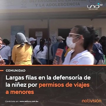 Largas filas en la defensoría de la niñez por permiso a menores