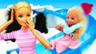 Barbie Baby Doll Morning Routine & Dress Up for a Walk
