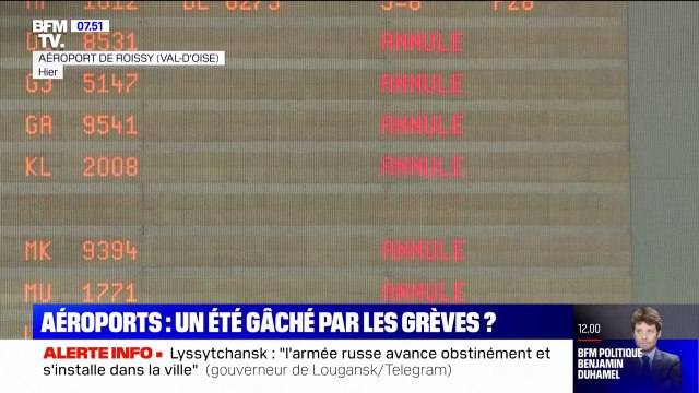Vols annulés, retardés... Avec les grèves dans les aéroports, l'été va-t-il être gâché ?