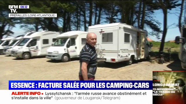 Inflation: à plus de 2 euros le litre d'essence, la facture est salée pour les camping-cars