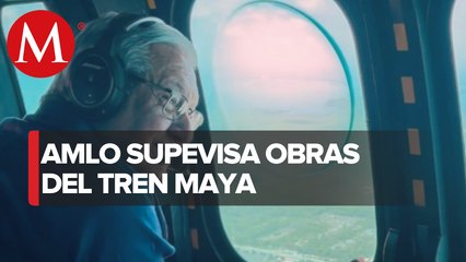 AMLO presume avances del Tren Maya; “que conste que no es para cucarlos”, dice