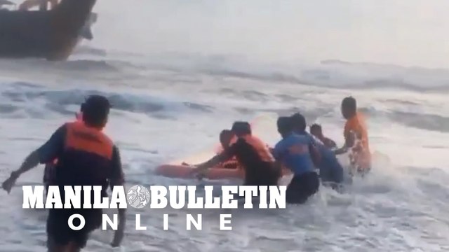 Cargo ship runs aground in Zambales; 22 of 24 crewmates rescued