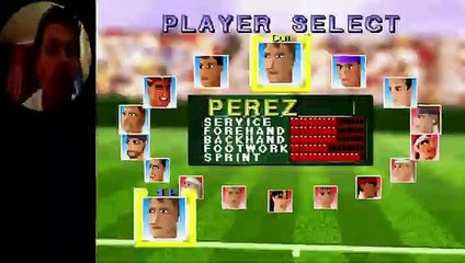 V-tennis game review, ps1, intro, meniu, and first minute of gameplay. Can you play this game 2020