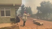 Beykoz'da çıkan orman yangını helikopter desteği ile söndürüldü