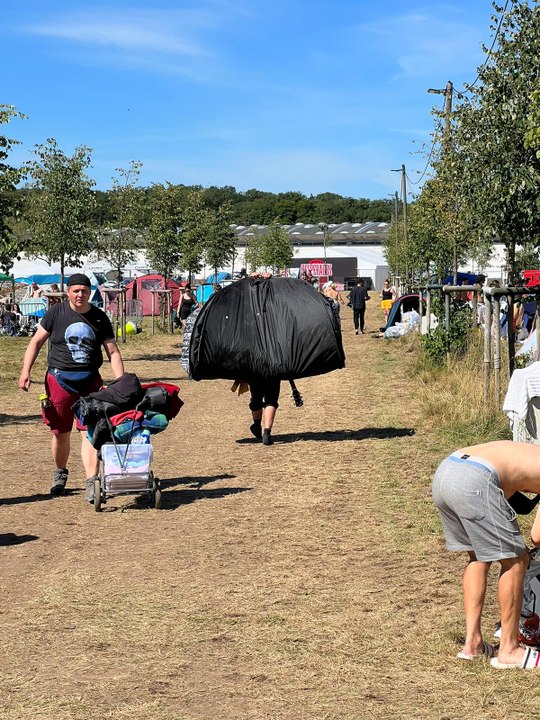 Eurockéennes 2022 : au camping un dimanche matin
