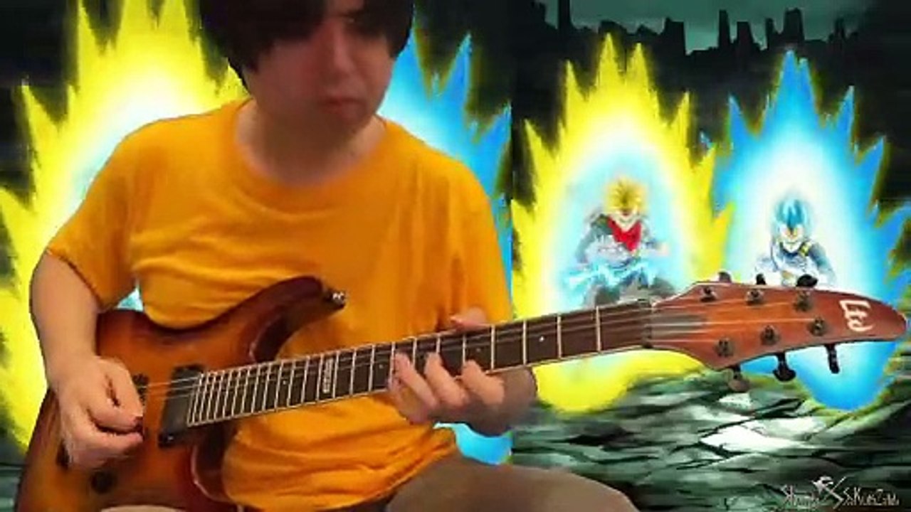 Dragon Ball Z Dokkan Battle OST Guitar Cover-INT LR Vegeta & Trunks Intro Theme
