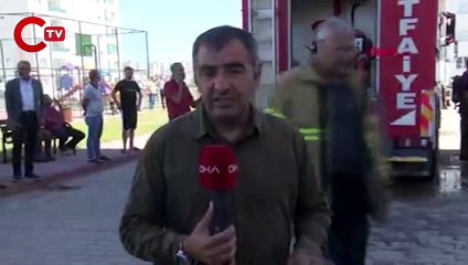Diyarbakır'da 13 katlı binada yangın 6 kişi dumandan etkilendi